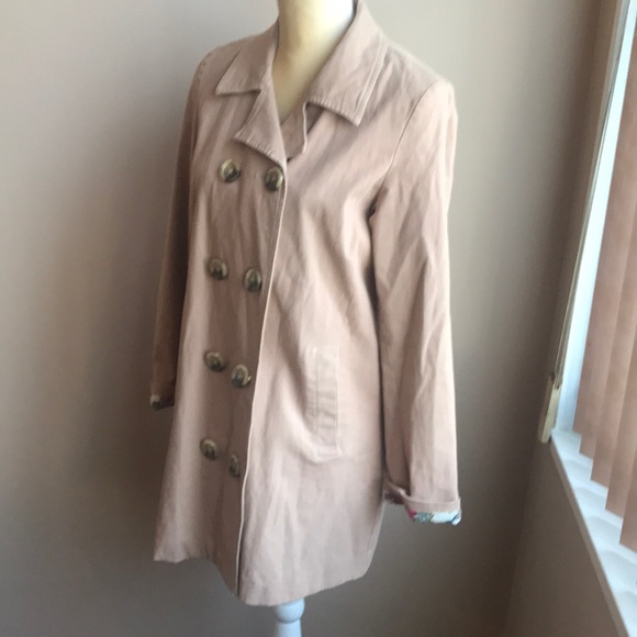 Sundance Anthropologie beige cotton jacket Sz S - Picture 2 of 6